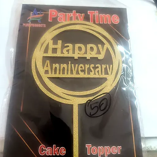 Happy Anniversary Cake Topper