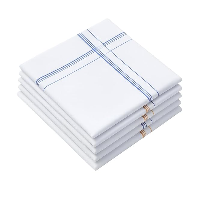 Men’s Cotton White Handkerchief