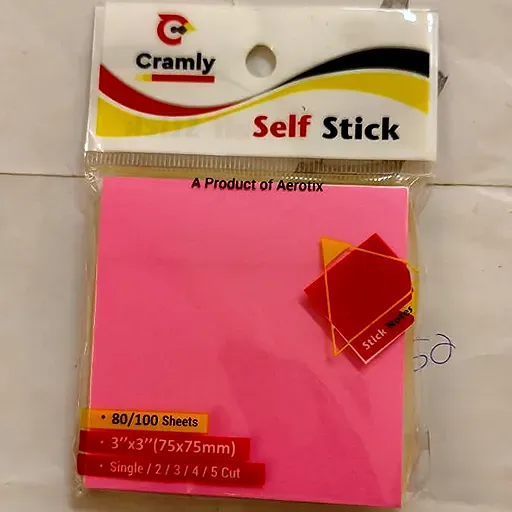 Cramly Sticky Notes (3x3in) (Self Stick)