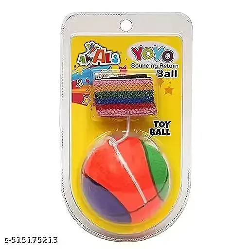 Throw Back Bounce Ball with Wrist Band | Yoyo Velcro Toy for Kids