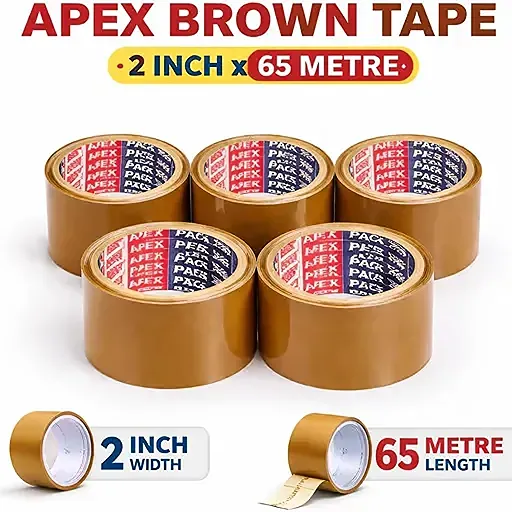 Apex Brown Tape (2inch) (65meter) (1 Roll)