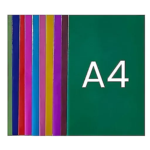 Laminated Multicolor Book Cover (A4 Size)