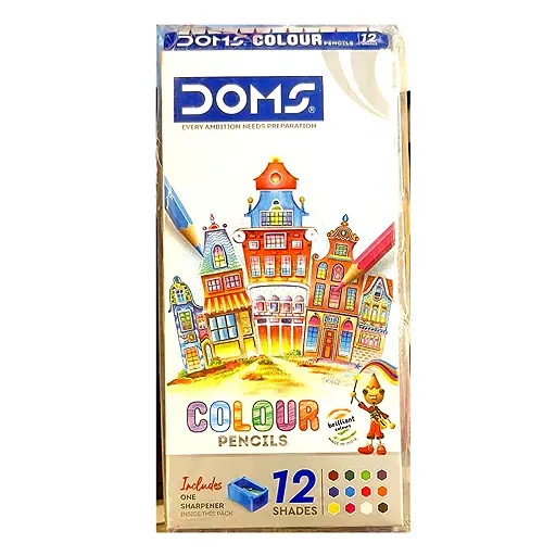 Doms Color Pencil (12 Shades)