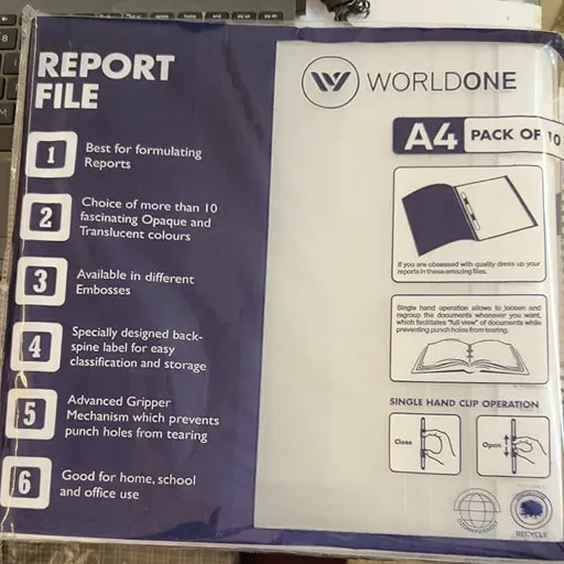 Worldone SRF001 Report File