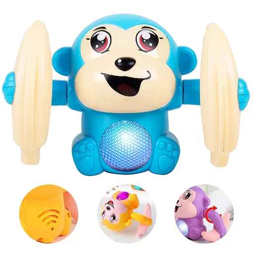 Gooyo GY-2029 Battery Operated Voice Control Monkey Toy with Musical, Dancing, Spinning,Rolling and Sensor Feature