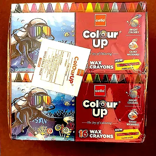 Cello Colour Up 16 Shades Wax Crayons