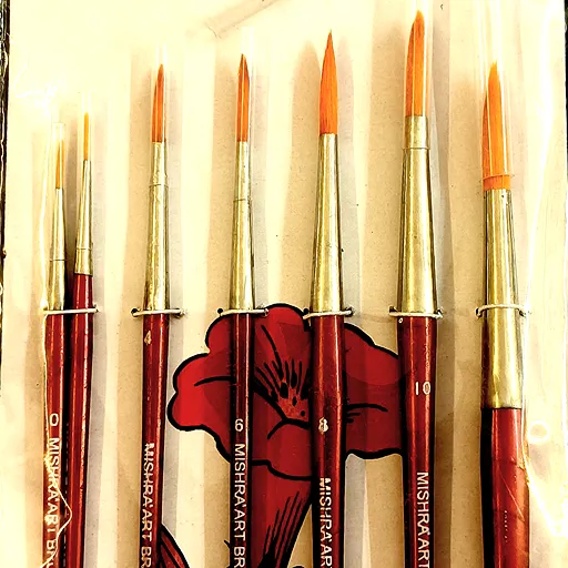 Mishra Flat Brush Set (7 Small Brushes)