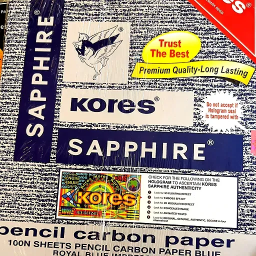 Kores Sapphire Carbon Paper for Handwriting and Typing